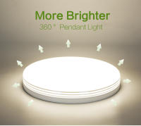 Lámpara de techo Led redonda con marco plateado, iluminación de brillo blanco Natural, 24W, 36W, 48W, luces de techo para decoración de dormitorio y sala de estar - details 7
