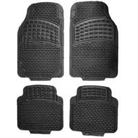 Alfombras de goma para coche Negro, Alfombra Recortable, Juegos Alfombrillas de Goma de 4 piezas para Coche. Universal, resistente al uso y antideslizante. Se puede cortar a medida. 2 Delanteras y 2 traseras. - details 7