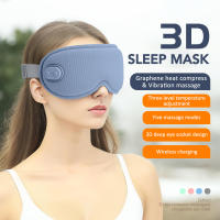 Mascarilla 3D para dormir, masajeador ocular, compresa caliente, vibración, calefacción, masaje ocular, instrumento para el cuidado de los ojos, relajación, alivio, fatiga, mejora el sueño - details 1