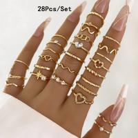 Juego de Anillos Geométricos Bohemios 30 Piezas de Oro y Plata para Uñas - details 17