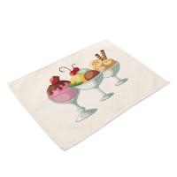 Mantel Individual para comida, Tapete de lino para mesa, vajilla para niños, mesa de comedor de dibujos animados, almohadillas de disco, posavasos, plato Napperon, Bar, Tapete de lugar, cocina - details 2