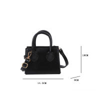 Mini bolso de mano de cuero PU para mujer, bandolera de hombro de Color sólido, bolso de compras con asa para teléfono, nueva moda - details 29