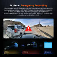 Cámara de salpicadero 70mai 4K Omni X800 360 °   Vista completa GPS incorporado ADAS compatible con monitor de estacionamiento 24 horas Detección de movimiento AI Envío desde el almacén PL - details 7