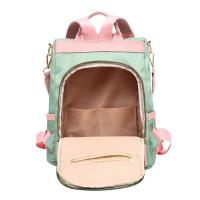 Mochila escolar de tela Oxford para mujer, bolso de hombro de Color caramelo, mochila de viaje para niña adolescente y niño - details 19