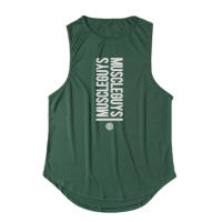 Gym Absorb Sweat Singlet Summer Breathable Sleeveless Quick Dry Vest Casual Fashion Print Shirt Men Workout Muscle Mesh Tank Top - details 17