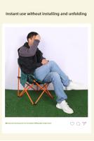 Silla plegable ligera para camping, viajes, mochileros, VIES, pesca, jardín, balcón, 1 pieza. - details 4