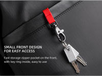 Mochila de Laptop Slim Kingsons para Hombres Bolsa de Negocios Unisex Negra Ultraligera para Trabajo en Oficina Tamaño 15.6 pulgadas - details 29