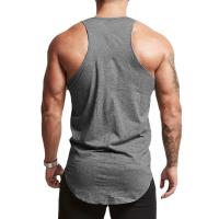 Camiseta Deportiva de Algodón sin Mangas para Hombres Cuello Redondo Estampado - details 6