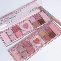 Paleta de Sombras de Ojos en Forma de Corazón Dulce 12 Colores de Polvo para Resaltar y Realzar - details 15