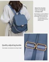 1 nueva mochila en relieve, mochila versión coreana para mujer, bolso escolar de gran capacidad, bolso de viaje de negocios de cuero suave - details 8