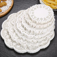 150 Uds. Tapetes de encaje de papel redondos, vajilla decorativa para fiesta, manteles individuales, tapetes de papel blanco, decoración de mesa - details 0