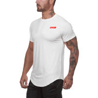 New Hot Sell 0-neck Print T-Shirt Outdoor Casual Short Sleeve Top Men Gym Bodybuilding Fitness Workout T Shirt Summer Mesh Shirt - details 12