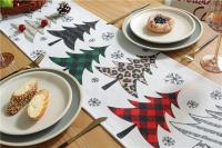 Corredores de mesa de Feliz Año Nuevo, decoraciones navideñas para el hogar, fiesta, árbol de Navidad, copo de nieve impreso, decoración de otoño, 2024 - details 4