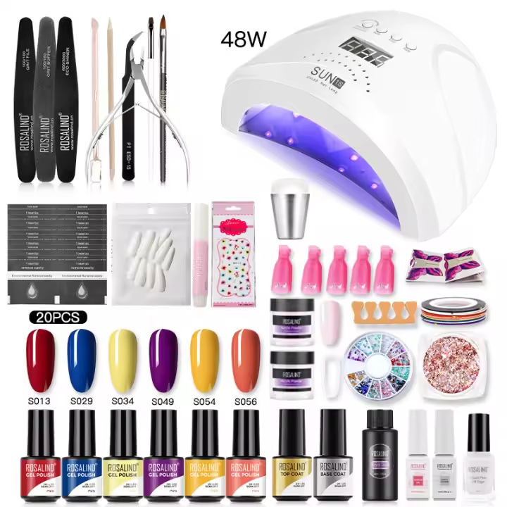 ROSALIND-Conjunto de esmaltes en Gel para uñas, herramientas de manicura, conjunto completo, para Semi permanente, necesita UV LED - 1