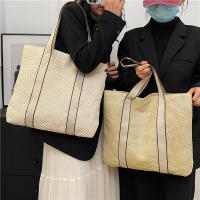 Bolsos hechos a mano para mujer, bolso de playa tejido de paja, gran capacidad, Asa superior, Verano - details 3