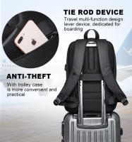BANGE-mochila impermeable para hombre, bolsa de gran capacidad para ordenador portátil, viaje, Campus - details 7