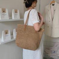 Bolso cuadrado de paja para playa, tejida a mano bandolera, rafia, ratán, compras, viaje, informal, bohemio, Verano - details 7