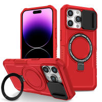 KEYSION-funda con anillo para teléfono móvil, cubierta protectora deslizante para cámara, compatible con iPhone 15 Pro Max 15 Plus, 14 Pro Max - details 17