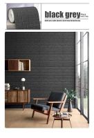 Papel Tapiz 3D Autoadhesivo de Ladrillo de Espuma Antigua Decoración de Pared Impermeable para Sala de Estar Dormitorio - details 9