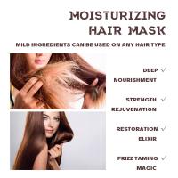 Mascarillas nutritivas para el cabello, tratamiento para reparar el cabello dañado, tratamiento para el cuero cabelludo, fortalecimiento del cabello sedoso, productos suavizantes, 60g - details 4