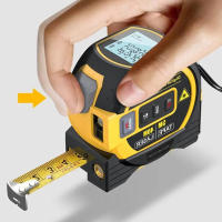 Cinta métrica láser de 40M/60M, cinta métrica Digital 3 en 1, telémetro láser de alta precisión, cinta métrica de acero de alta elasticidad - details 2