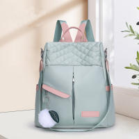 Mochila informal de tela Oxford, bolso escolar de viaje antirrobo, bolso de hombro bidireccional multifuncional - details 9
