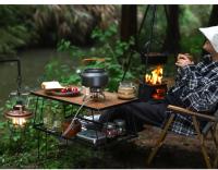 Mini estufa portátil de gas para acampar, estufa dividida a prueba de viento, quemador plegable para exteriores de 5800W, senderismo, picnic, barbacoa, herramientas de cocina - details 11