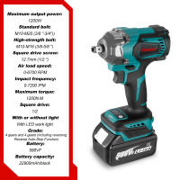 Llave de impacto eléctrica sin escobillas ONEVAN 1200N.M de 1/2 pulgada, destornillador eléctrico inalámbrico, herramienta eléctrica para batería de 21V 18V - details 0