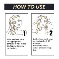 Mascarilla para el cabello con queratina, eliminación quebradiza, reparación nutritiva, alisado de Frizz áspero, suave y brillante para alisado permanente, producto de cuidado - details 10