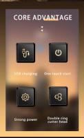 Kemei-Mini Afeitadora eléctrica portátil, diseño de maleta, cortador magnético de doble anillo, afeitadora, recortadora de barba, resistente al agua, recargable por USB - details 1
