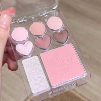 Paleta de Sombras de Ojos en Forma de Corazón 8 Colores de Brillo Perlado - details 12