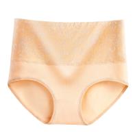 Conjunto de 3 piezas de ropa interior de mujer de jacquard, cintura alta y control abdominal de algodón grande para mujer - details 1