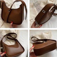 Bolso de hombro Vintage de media luna para mujer, bolso de axila de cuero suave, bolso cruzado, marcas de lujo, nuevo - details 19