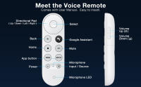 Mando a distancia de repuesto por voz, Compatible con Google Chromecast 4K Snow Smart TV Streaming Stick - details 4