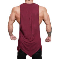 Men Gym Sport Workout Tank Tops Fitness Bodybuilding Cotton Vests Muscle Slim Fit Singlets Summer Casual Fashion Print Clothing - details 7