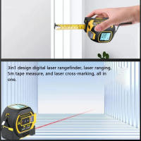 Cinta métrica láser de 40M/60M, cinta métrica Digital 3 en 1, telémetro láser de alta precisión, cinta métrica de acero de alta elasticidad - details 14