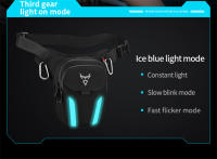 MOTOCENTRIC Bolsa de Pierna de Motocicleta LED Impermeable, Suéter de Oxford 1200D, Cubierta Suave, 2.5L/3.5L, Con Cremallera - details 4