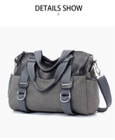 Bolso de hombro tipo bandolera de lona para gimnasio, correa ajustable, bolso de viaje deportivo de corta distancia, bolso de mano de gran capacidad - details 7