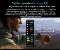 Blackview W70 Pro Sport Smartwatch, pantalla HD de 2.01'' TFT reloj inteligente resistente para exteriores con iluminación LED de emergencia, llamadas Bluetooth, brújula - details 3
