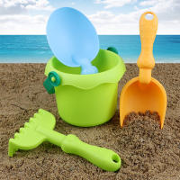Set de Juguetes de Playa de Goma Suave Set de Herramientas de Juego de Arena de 4 Piezas para Niños - details 1