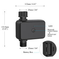 Controlador de Riego Inteligente Tuya Temporizador Automático Compatible con Bluetooth - details 0