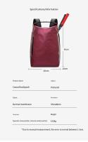 Mochila Deportiva Impermeable Multifuncional para Tenis y Bádminton Almacenamiento de Zapatos Independiente Cierre de Cremallera - details 8