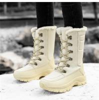 Snow Boots Women Flat Boots For Women Lace-Up Shoes Woman Fashion Platform Ankle Boots Fur Chunky Botas Mujer Winter Shoes Women - details 13