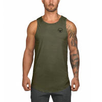 Summer Workout Gym Tank Top Men Muscle Sleeveless Sportswear Shirt Fashion Clothing Bodybuilding Singlet Fitness Breathable Vest - details 8
