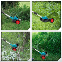 Cortacésped eléctrico sin escobillas YOFIDRA de 9 pulgadas, 36000 RPM, recortadora de césped inalámbrica, herramienta de jardín con longitud ajustable para batería de 21 V y 18 V - details 7