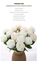 Flores artificiales de seda, ramo de ramas largas para decoración del hogar y boda, plantas falsas, suministros de corona DIY, accesorios - details 4