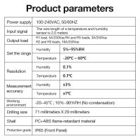 Controlador de temperatura y humedad ZL-7801A, incubadora, termómetro Digital, higrómetro, temperatura y humedad con Sensor para almacenamiento de incubación - details 9