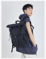 1 nueva mochila con boca enrollable, mochila de expansión de gran capacidad, mochila para estudiantes, bolsa de viaje corta con cubierta enrollable, bolsa para ordenador portátil - details 25