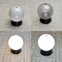 Lámpara de poste para exteriores, luces de cubierta de sombra de globo negro, Anti UV, luz de pilar de valla para patio, porche, muelle, iluminación de linterna Exterior - details 5