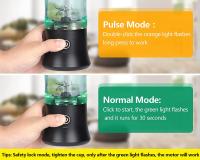 Batidora Portátil de 600ml, minilicuadora Recargable Para el Hogar, la Oficina, el Camping y Los Viajes - details 2